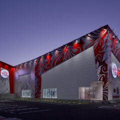 ローコスト建築（トラス工法）で建設されたロードサイドパチンコホール！