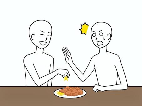 から揚げにレモンはかける？かけない？