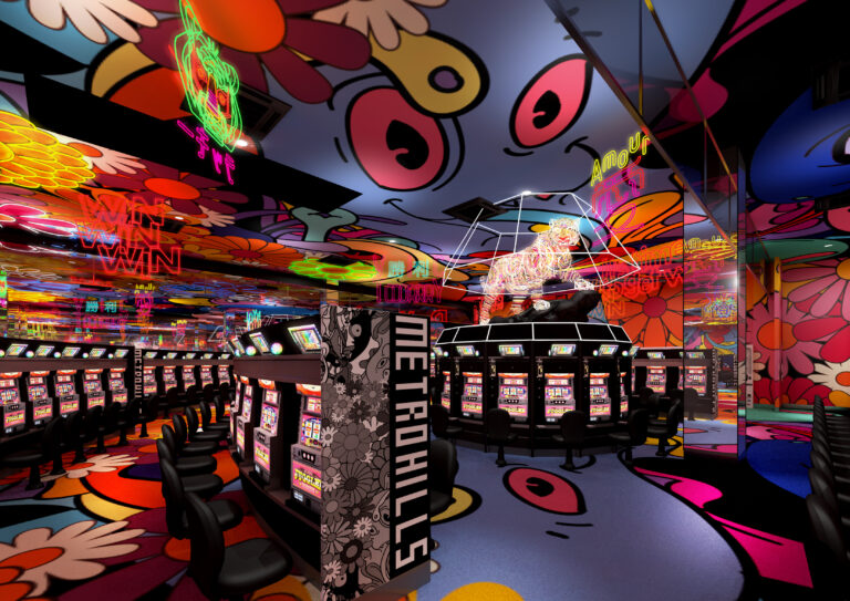 白虎のLEDモニュメント