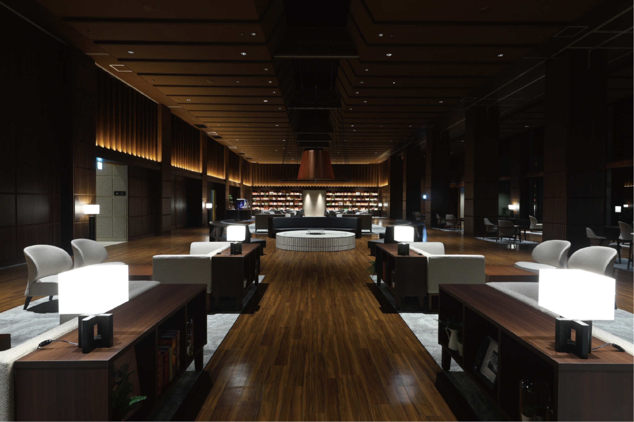 『壮大な別荘の書斎』ラウンジ仙台の奥座敷・作並温泉旅館デザインリニューアル