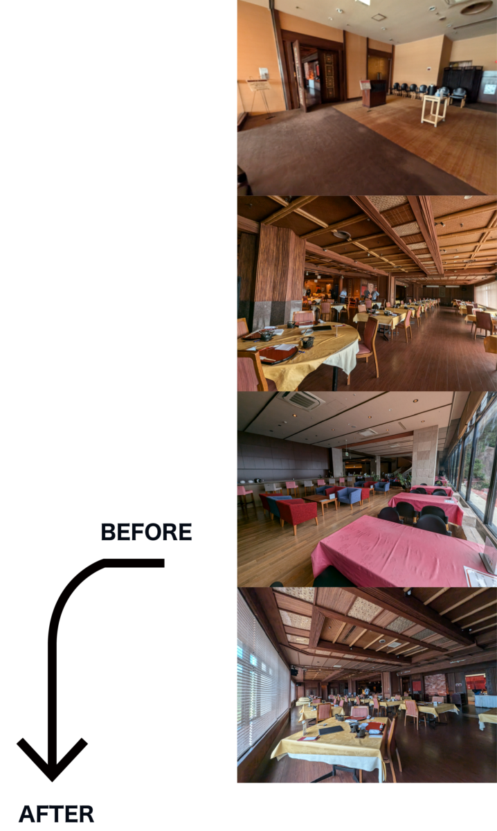 大規模旅館・改装２選 ビフォー・アフターを通して知る『きれいから』→『行きたい』へ変わる時。〈TAOYA南志摩〉